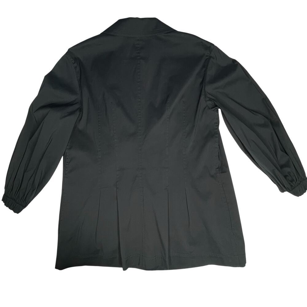 Lafayette 148 NY Tailored Stretch Blazer Black Size S Open Front Collared Jacket - Picture 6 of 11